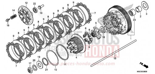 EMBRAYAGE CB1100SAE de 2014